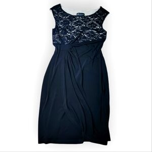 Connected Black Cocktail Dress Petite 10